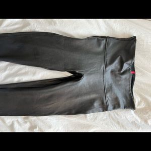 Spanx Faux leather leggings size Large. Barely worn!